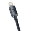 Baseus Crystal Shine USB-C - Lightning kábel, 20W, PD, 1.2m (Fekete)