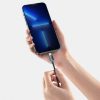 Baseus Crystal Shine USB-C - Lightning kábel, 20W, PD, 1.2m (Fekete)