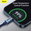 Baseus Crystal Shine USB-C - Lightning kábel, 20W, PD, 1.2m (kék)