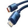 Baseus Crystal Shine USB-C - Lightning kábel, 20W, PD, 1.2m (kék)
