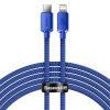 Baseus Crystal Shine USB-C-Lightning kábel, 20W, PD, 2m (kék)