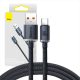 Baseus Crystal Shine USB-USB-C kábel, 100W, 1.2m (fekete)