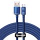 Baseus Crystal Shine USB-USB-C kábel, 5A, 1,2m (kék)