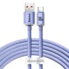 Baseus Crystal Shine USB-USB-C kábel, 5A, 1,2m (lila)