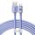 Baseus Crystal Shine USB-USB-C kábel, 5A, 1,2m (lila)