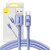 Baseus Crystal Shine USB-USB-C kábel, 5A, 1,2m (lila)