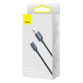 Baseus USB-C Crystal Gyorstöltő Kábel -100W - 2m - Fekete