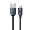 Baseus USB-C Crystal Gyorstöltő Kábel -100W - 2m - Fekete (CAJY000501)