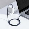 Baseus Type-C - Type-C Crystal Shine gyors töltő adatkábel 100W 1.2m (Fekete)