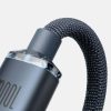 Baseus Type-C - Type-C Crystal Shine gyors töltő adatkábel 100W 1.2m (Fekete)
