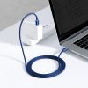 Baseus Type-C - Type-C Crystal Shine gyors töltő adatkábel 100W 2m (Kék)