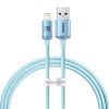Baseus Crystal Shine USB kábel iPhone-hoz, 2.4A, 1,2m (kék)
