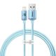 Baseus Crystal Shine USB kábel iPhone-hoz, 2.4A, 1,2m (kék)