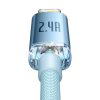 Baseus Crystal Shine USB kábel iPhone-hoz, 2.4A, 1,2m (kék)