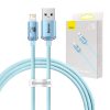 Baseus Crystal Shine USB kábel iPhone-hoz, 2.4A, 1,2m (kék)
