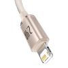Baseus Crystal Shine USB kábel iPhone-hoz, 2.4A, 1,2m (rózsaszín)