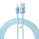 Baseus Crystal Shine USB kábel iPhone-hoz, 2.4A, 2m (kék)