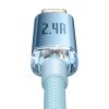 Baseus Crystal Shine USB kábel iPhone-hoz, 2.4A, 2m (kék)