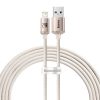 Baseus Crystal Shine USB kábel iPhone-hoz, 2.4A, 2m (rózsaszín)