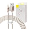 Baseus Crystal Shine USB kábel iPhone-hoz, 2.4A, 2m (rózsaszín)