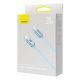 Baseus Crystal Shine Series Type-C-Lightning gyorstöltő kábel, Power Delivery 20W, 1,2 m (világoskék)