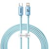 Baseus Crystal Shine USB kábel iPhone-hoz,  20W, 2m (kék)