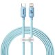 Baseus Crystal Shine USB kábel iPhone-hoz,  20W, 2m (kék)