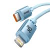 Baseus Crystal Shine USB kábel iPhone-hoz,  20W, 2m (kék)