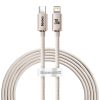 Baseus Crystal Shine USB kábel iPhone-hoz  20W, 2m (rózsaszín)