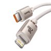 Baseus Crystal Shine USB kábel iPhone-hoz  20W, 2m (rózsaszín)