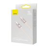 Baseus Crystal Shine USB kábel iPhone-hoz  20W, 2m (rózsaszín)