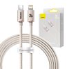 Baseus Crystal Shine USB kábel iPhone-hoz  20W, 2m (rózsaszín)