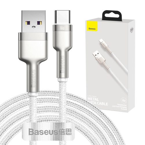 Baseus Cafule USB-USB-C kábel, 66 W, 2m (fehér)