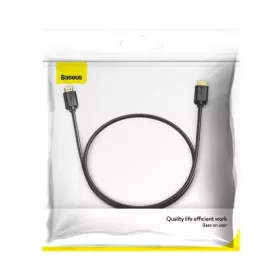   Baseus Video Kábel High definition Series HDMI - HDMI 4K 60 Hz, 3D HDR, 18 Gbps, 1m - Fekete (CAKGQ-A01)