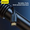 Baseus Video Kábel High definition Series HDMI - HDMI 4K 60 Hz, 3D HDR, 18 Gbps, 1m - Fekete (CAKGQ-A01)