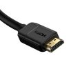 Baseus HDMI 2.0 Kábel, 4K 60Hz, 3D, HDR, 18Gbps, 3m (Fekete)