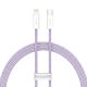 Baseus Dynamic Series USB-C-Lightning kábel, 20 W, 1m (lila)
