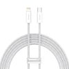Baseus Dynamic Series USB-C-Lightning kábel, 20 W, 2m (fehér)