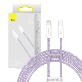   BASEUS Dynamic Series 20W USB-C - Lightning Kábel, 2m, (Lila) (CALD000105)