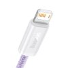 Baseus Dynamic USB-Lightning kábel, 2,4A, 1m (lila)