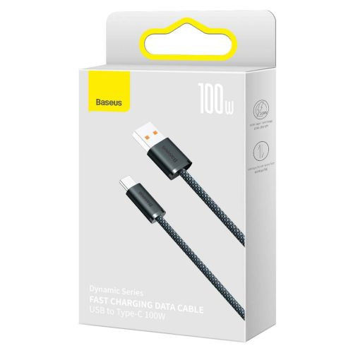 Baseus Dynamic Series kábel, USB-A & USB-C ,100W, 1m (Szürke)