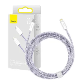   Baseus Dynamic 2 Series USB-C-Lightning kábel 20W, 2m (Lila)