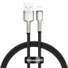 Baseus Cafule USB-Lightning kábel, 2,4A, 0,25m (fekete)