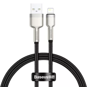 Baseus Cafule USB-Lightning kábel, 2,4A, 0,25m (fekete)