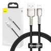 Baseus Cafule USB-Lightning kábel, 2,4A, 0,25m (fekete)