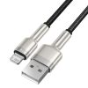 Baseus Cafule USB-Lightning kábel, 2,4A, 0,25m (fekete)