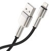 Baseus Cafule USB-Lightning kábel, 2,4A, 0,25m (fekete)