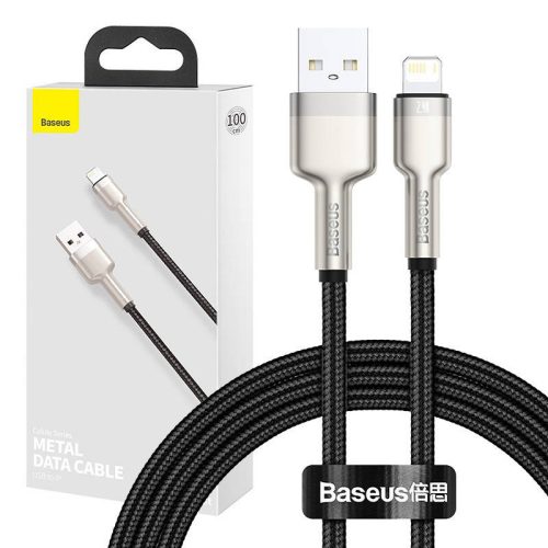 Baseus Cafule USB-Lightning kábel, 2,4A, 1m (fekete)