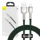 BASEUS - 1m (Zöld) Lightning USB-Kábel, 2,4A Töltéshez (CALJK-A06)