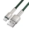 BASEUS - 1m (Zöld) Lightning USB-Kábel, 2,4A Töltéshez (CALJK-A06)